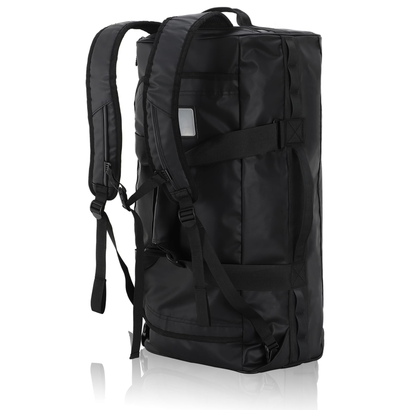 Photo 1 of Haimont Travel Duffel Backpack Bag 60L for Men Large Sports Duffle Bags with Backpack Straps for Hiking Camping Gym Workout, Water Resistant, Black