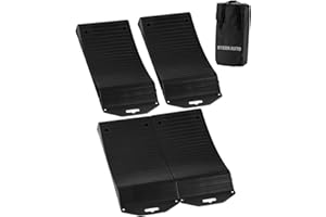BYERNAUTO Tire Saver Ramps Anti-Slip Pads Design, 4 Pack Car Tire Wheel Ramps with Carrying Bag for Flat Spot and Flat Tire Prevention, Tire Savers for Storage, Easy to Store