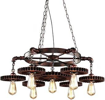 lampara techo vintage industrial lampara colgante rusticas iluminacion madera de techo es adecuado para cocina cafeteria bar mesa de comedor luz