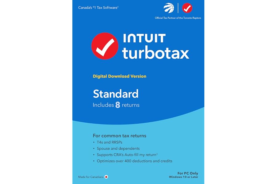 TurboTax Standard 2023 - 8 Returns - English - Windows - Digital Download