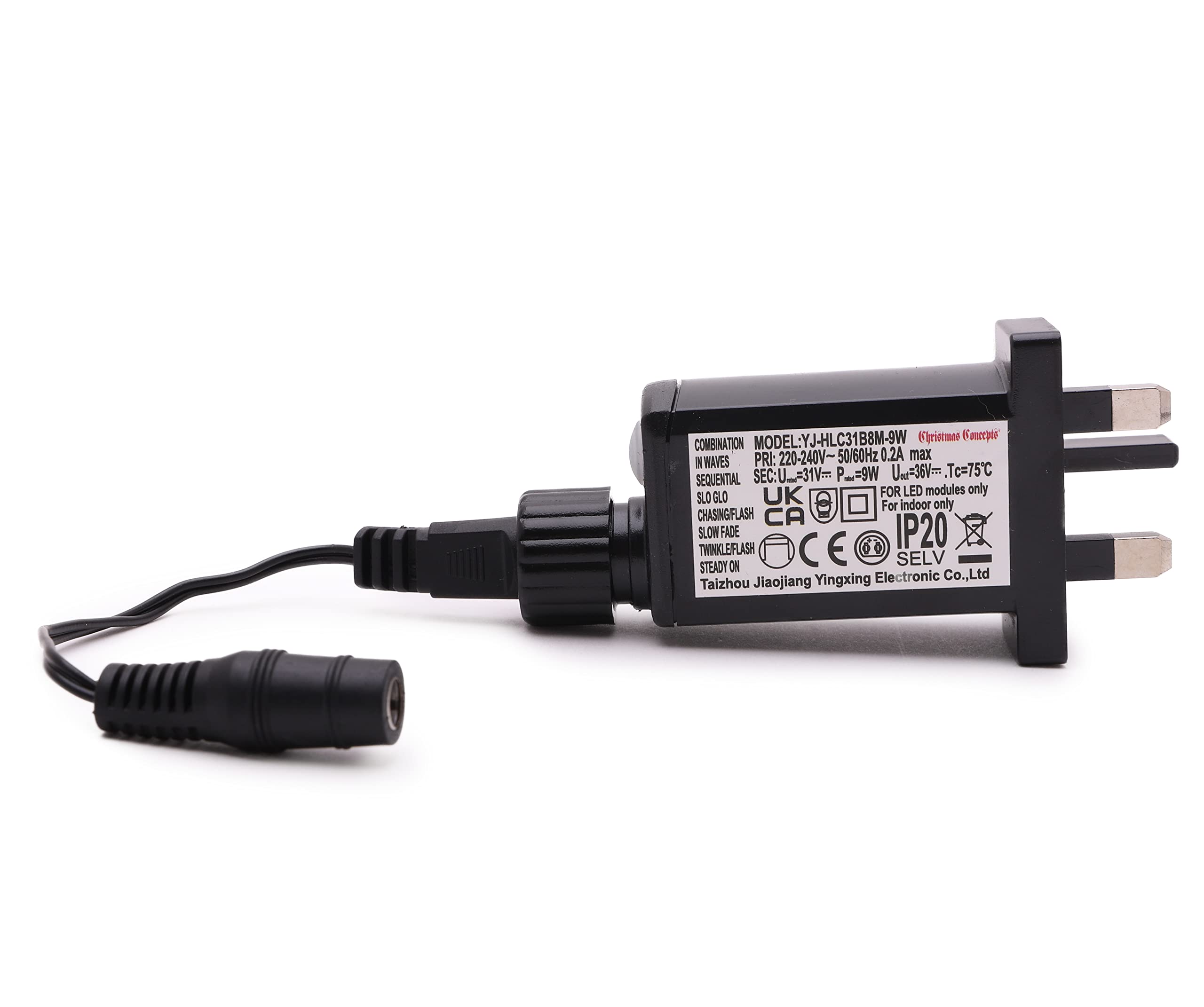 Christmas Concepts® 31V 9w Adaptor With Lead - Multi Function Control - Suitable For Christmas Lights