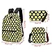Tibes Cute Waterproof Backpack Funny Emoji Schoolbag for Kids Black