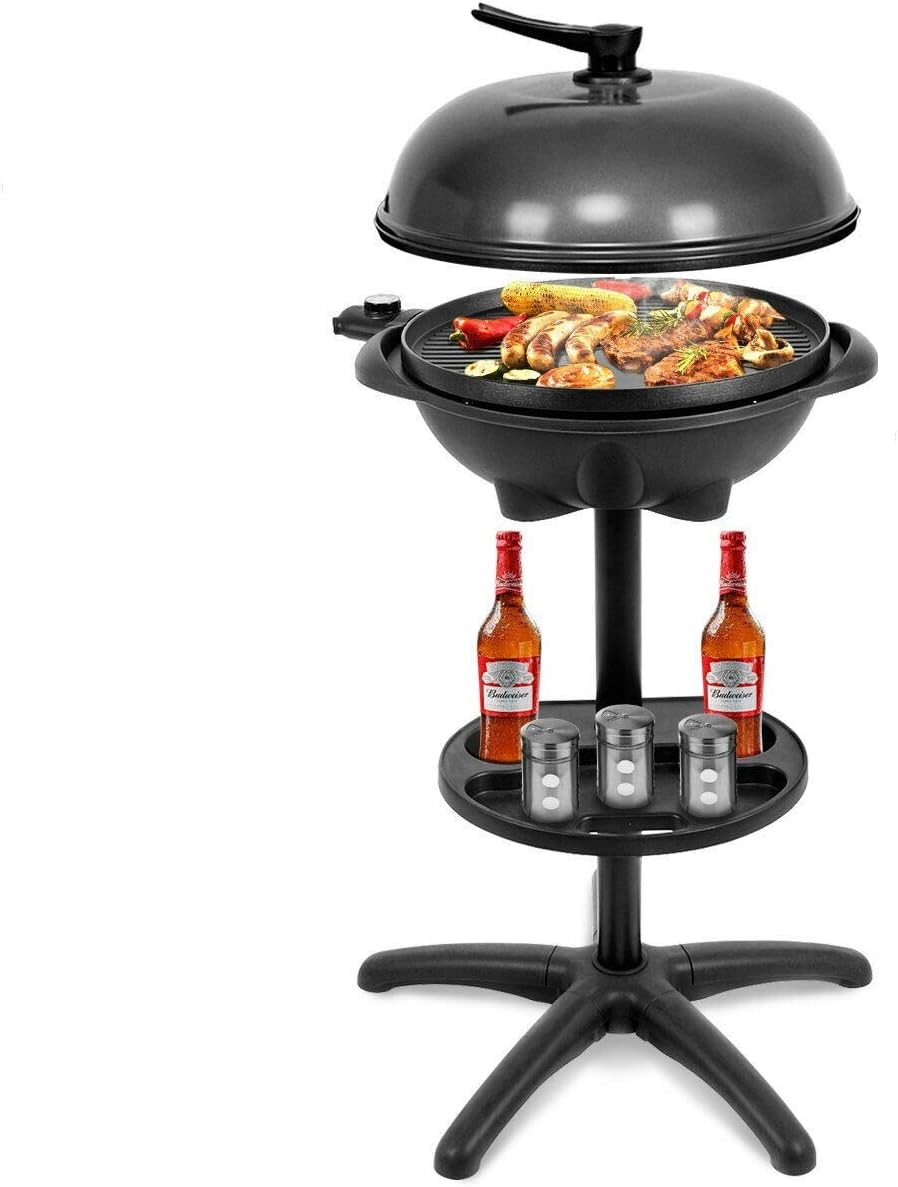 review VeenShop 1350 W Outdoor Electric BBQ Grill with Removable Stand Enjoy a Tasty Barbecue Without Smoke by Using This Professional Electric Grill.