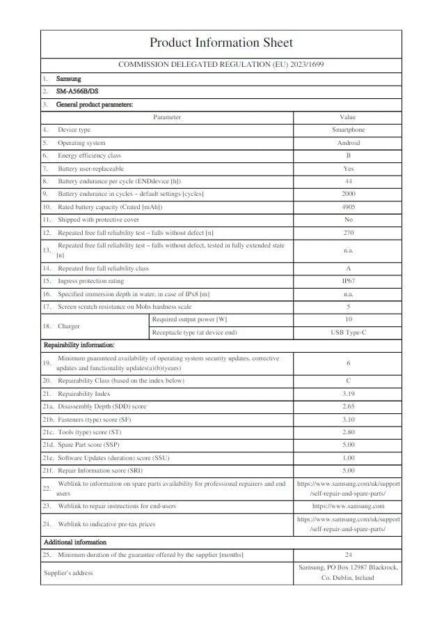 Samsung Galaxy A56 5G Smartphone, Awesome Intelligence, 8GB RAM, 256GB Memory Storage, 50MP Camera, Awesome Graphite, 3 Year Samsung Extended Warranty (UK Version)