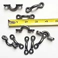 10 Piece Black Nylon Deck Loop / Pad Eye Set - For Kayak, Canoe, Sailboard, Boat