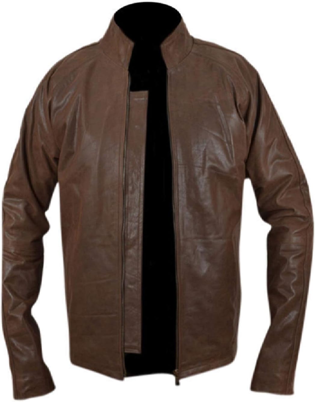 Tom Cruise Biker Motorcycle Racer Brown Genuine Sheepskin Leather Jacket for Men's
