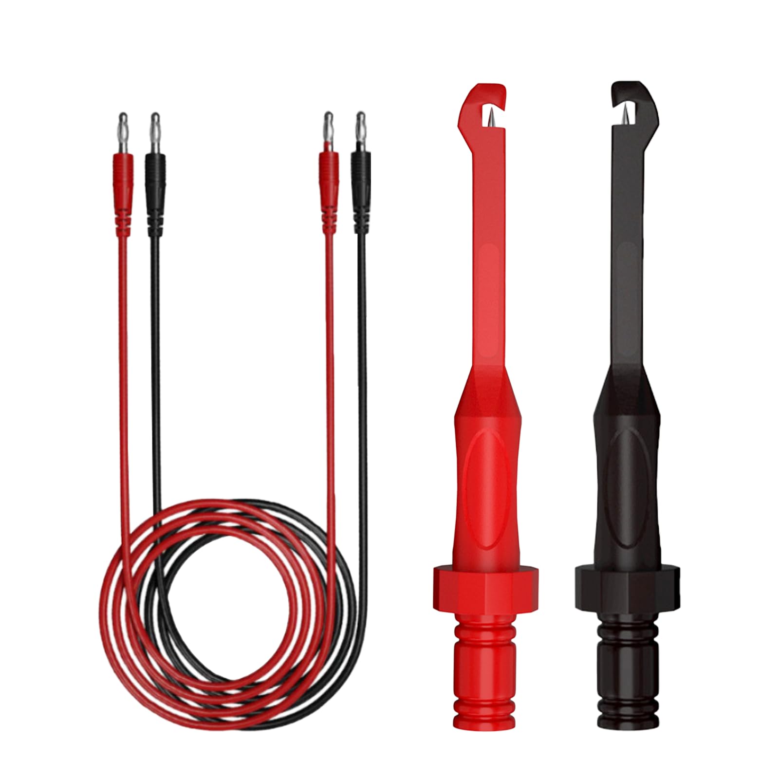 Photo 1 of **MISSING TEST LEADS** DUSCOKE 2PCS Multimeter Automotive Test Leads Kit with Wire Piercing Probe Clip, 4mm Banana Plug Extension Test Leads and Insulation Puncture Probe Set for Diagnostic Electrical Testing