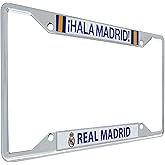 Desert Cactus Real Madrid FC Car Accessories Los Blancos Madridistas Soccer Metal License Plate Frame and Tag Holder for Front or Rear of Vehicle (Frame - Design B)