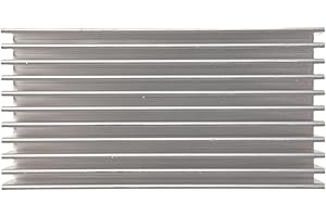 Wooswen Silver Tone Aluminium Radiator Heatsink Heat Sink 100x50x30mm