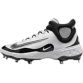 Nike Alpha Huarache Elite 4 Mid Men's Baseball Cleats (FD2744-107, White/Black)
