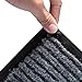 Fasmov Front Door Mats Welcome Mats, 2 Pack Waterproof Anti-Slip Durable Rubber Doormat Low-Profile Design Floor Front Doormat Rugs for Entryway, Patio, Garage, High Traffic Areas, 17.7”x31.5”(Gray)