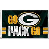 Green Bay Packers Go Pack Go Banner Flag