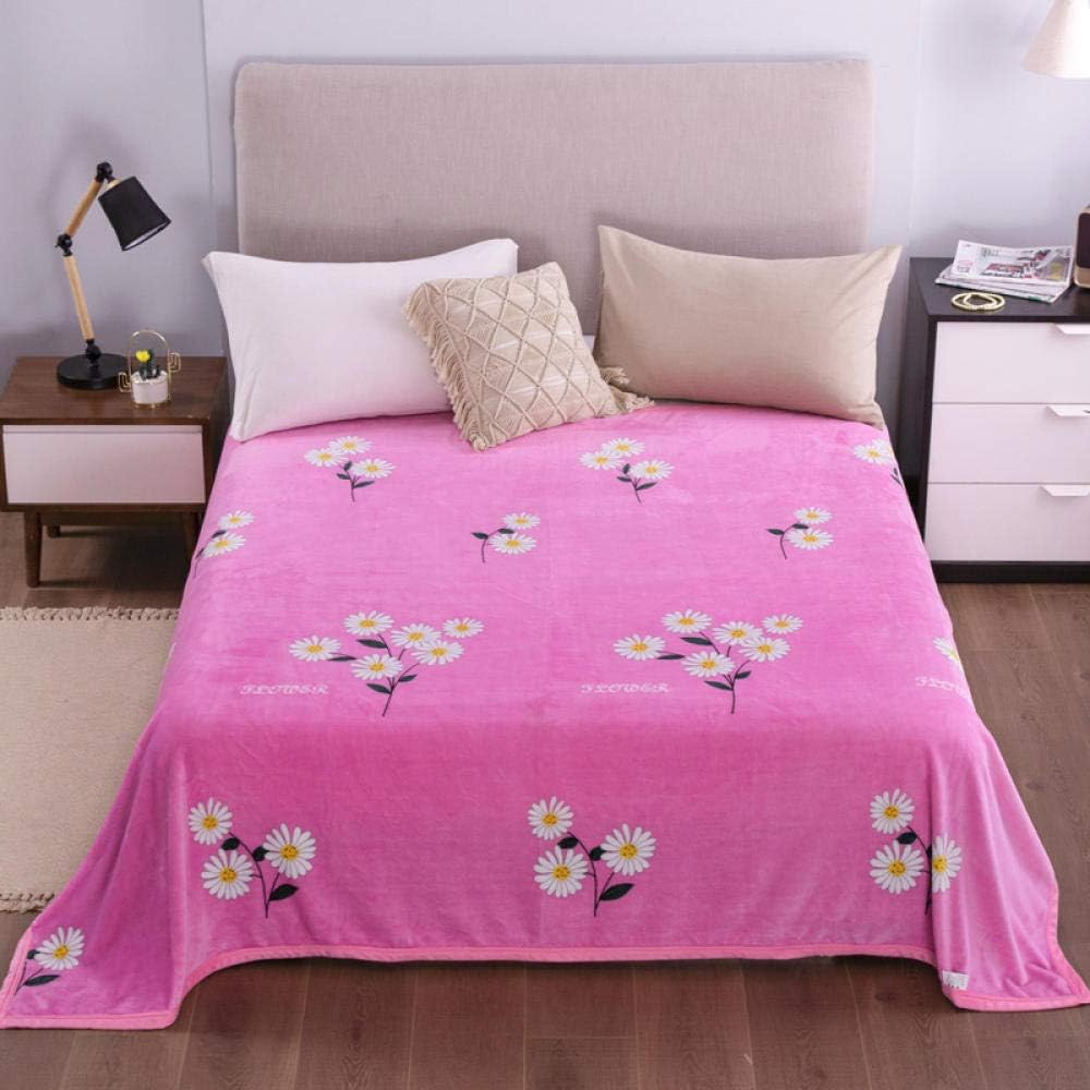 XUMINGLSJ Blanket Double/Twin Size Fleece Bed Blankets Warm Fluffy Reversible Microfiber Solid