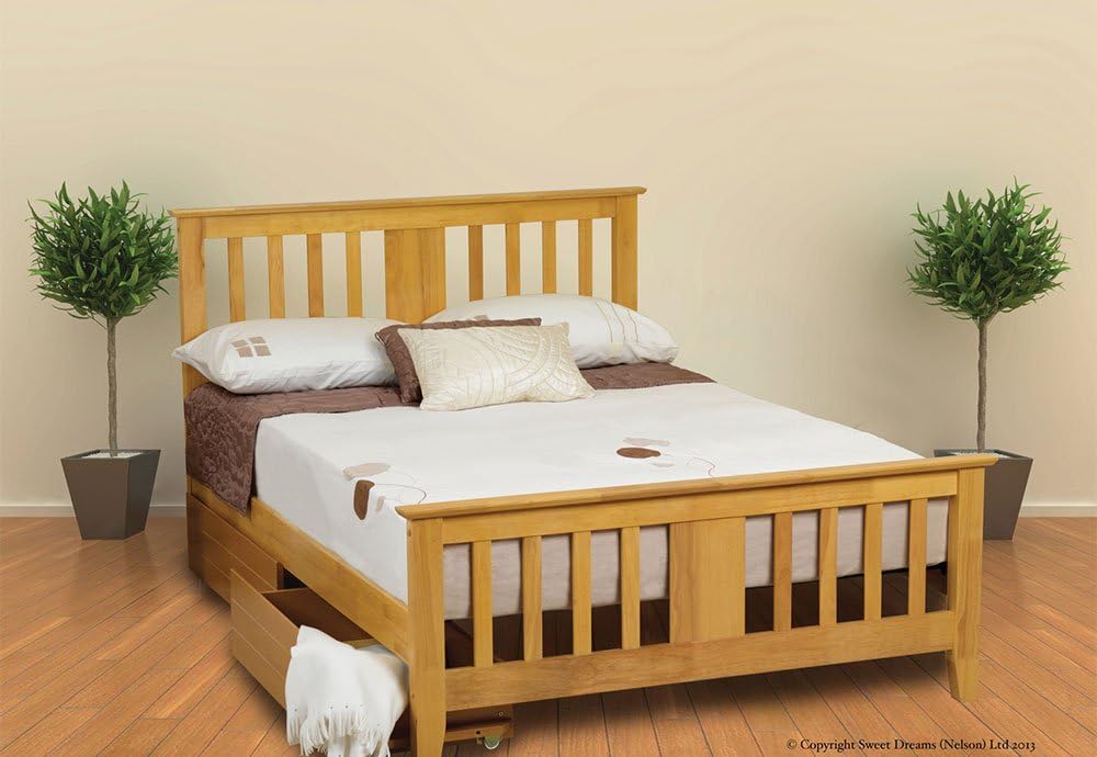 Furniture Expressions Sweet Dreams Kestral Oak Wooden Double Bed