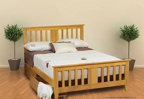 Furniture Expressions Sweet Dreams Kestral Oak Wooden Double Bed