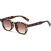 AIEYEZO Retro Sunglasses for Womens Mens Square Thick Framed Shades Trendy Vintage Sun Glasses