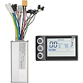 24V 36V 48V Ebike Controller Kit 500W Brushless Controller and LCD Display | 25A Brushless Motor Controller for Ebike, Electric Scooter Controller Replacement or Upgrade, Hall E Bike Speed Controller