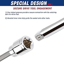 RIZOM 18-Piece 3/8 Inch Drive Extra Long Allen Hex