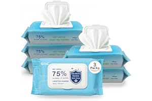 Sllic® Large Disinfectant Wet Wipes - All-Purpose - 75% Alcohol Wipes - Clean & Sanitize Surfaces & Skin - Skin Safe - Quick-