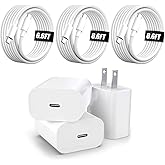 Orrkila i.Phone 17 16 15 Fast Charger, 3 Pack 20W Chargers with 6.6FT Cord, Compatible with i.Phone 17/16/15/Air/Pro/Pro Max