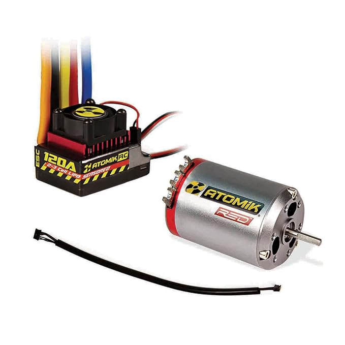 Atomik RC 540 13.5T Brushless Motor with 120A Sensored ESC Combo (Red) Amazon.co.uk Toys & Games Atomik RC 540 13.5T Brushless Motor with 120A Sensored ESC Combo (Red) Amazon.co.uk Toys & Games