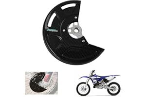 Funparts Real Carbon Fiber Dirt Bike Front Brake Disc Guard,Brake Rotor Caliper Guard Cover with 7075 Aluminum for YZ125 250 08-21/YZ125X 17-23/YZ250X 16-23/YZ250F 450F 07-13/WR250F 06-19/WR450F