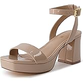 CUSHIONAIRE Women's Cherry platform dress sandal +Memory Foam and Wide Widths Available