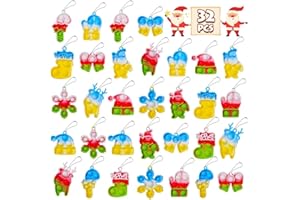 FIDWOD 32PCS Party Favors for Kids: Mini Pop Keychain Toys Pack - Bubble Sensory Stocking Stuffers for Boys & Girls - Stress Relief Classroom Supplies Prizes Gifts- Birthday Goodie Bags Box