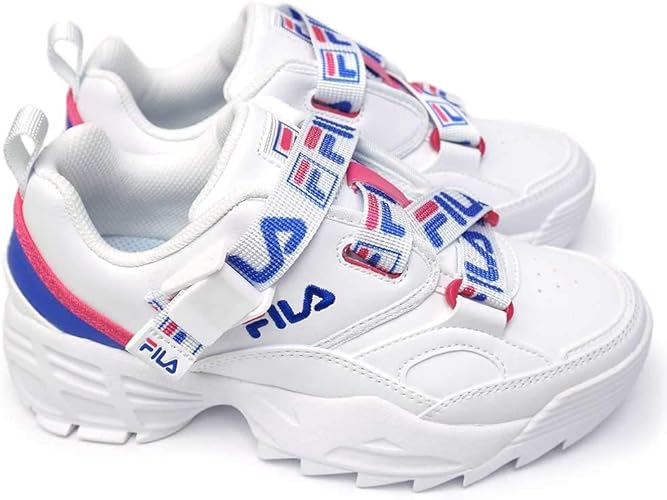 Amazon フィラ スニーカー レディース F0462 ファストチャージ 厚底 ダッドスニーカー ベルト Fila Fast Charge 0149 Wh Bu Mg 24 0cm シューズ バッグ