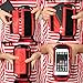 JOY COLORFUL Bicycle Bags Bicycle Front Tube Frame Cycling Packages 4.2,4.8,5.5 inches Touch Screen Mobile Phone Bags Professional Bicycle Accessories (Red, Large)