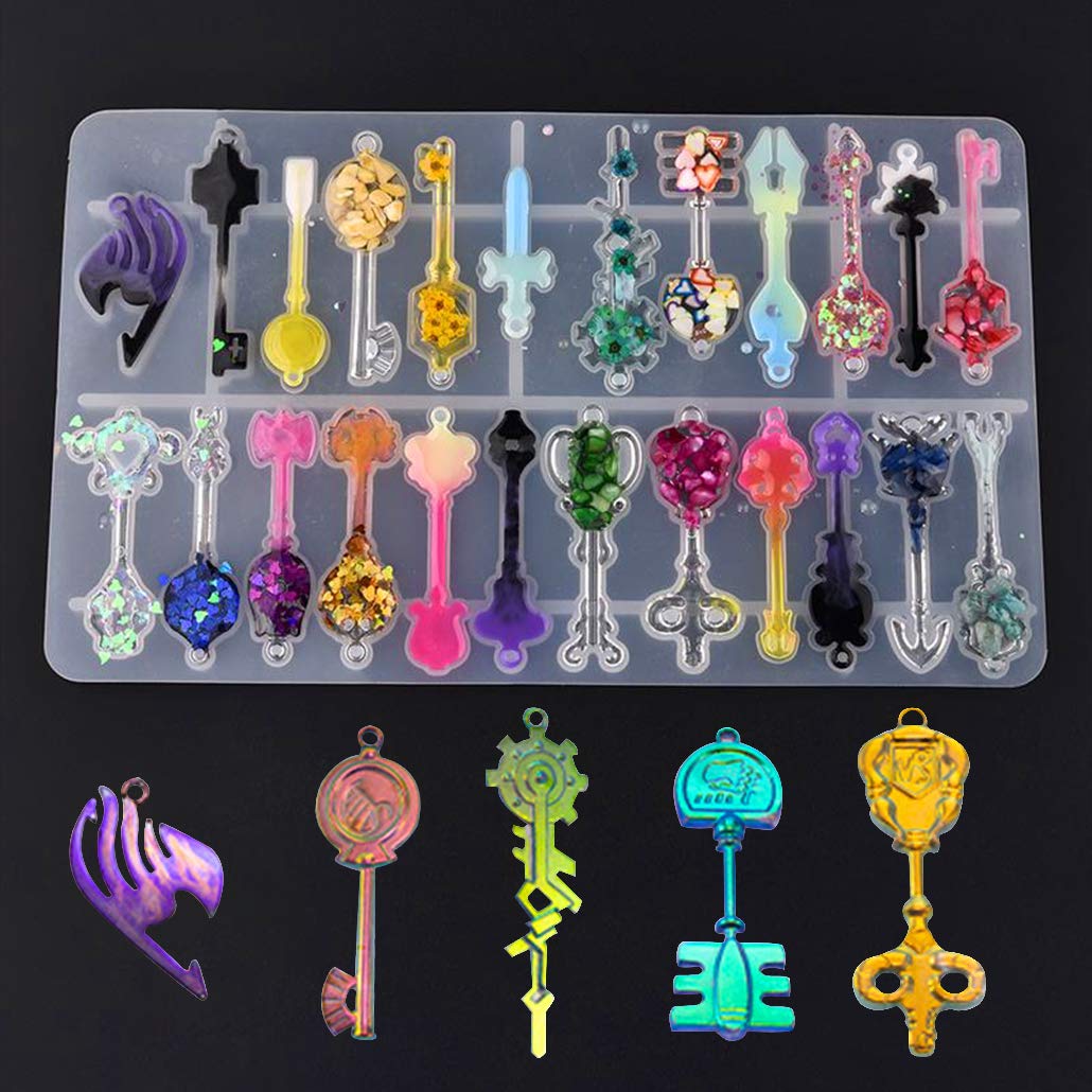 iSuperb Resin Mould, Silicone Resin Mould, Silicone Jewelry Making Mould, Resin Mold, Art Resin DIY Craft Pendant Bracelet