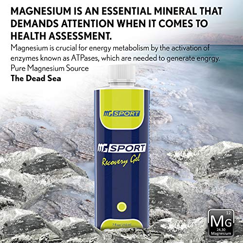 High Absorption Magnesium Gel for Leg Cramps 7 oz. Topical Muscle