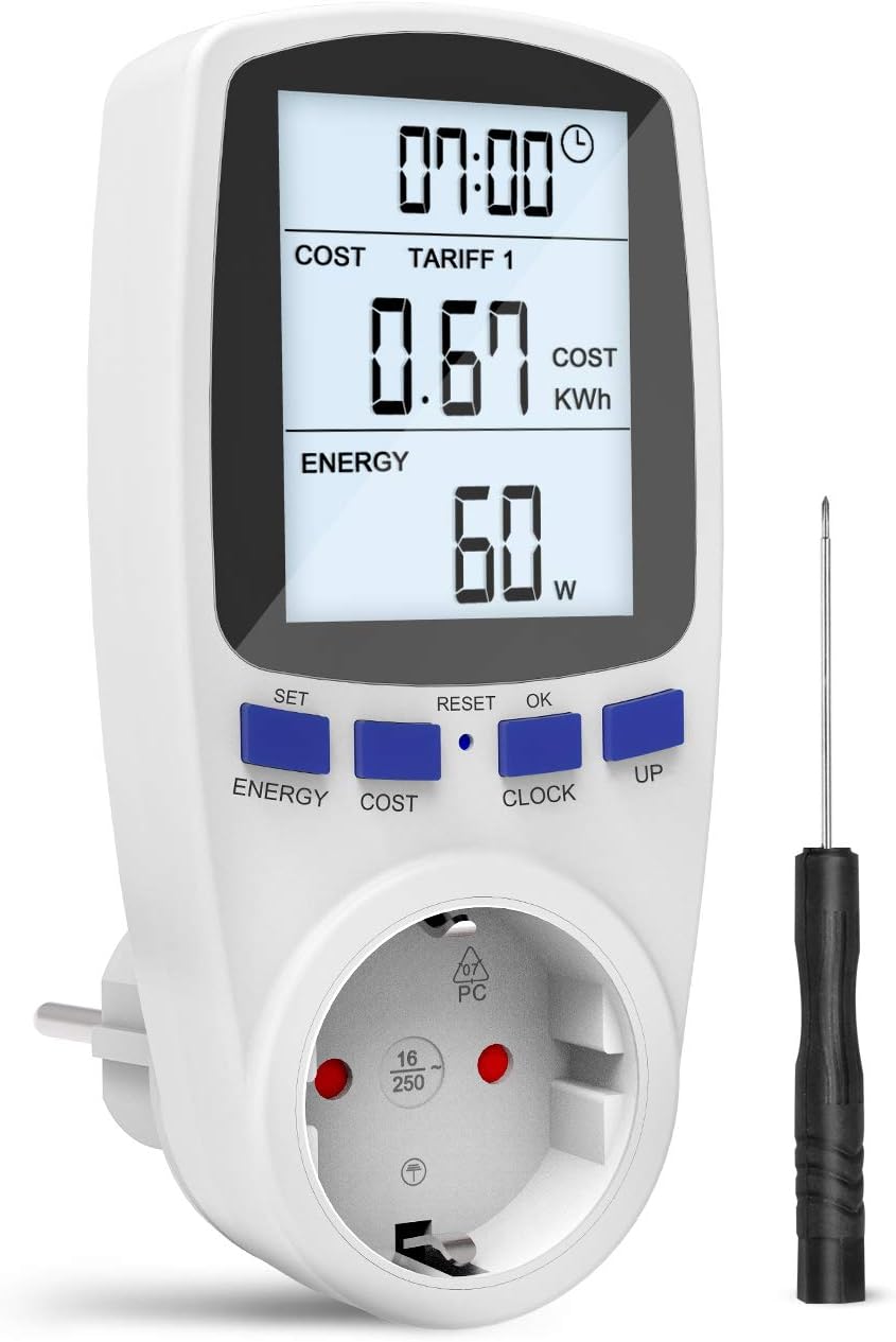 Gafild Energiekostenmessgerät, Digitaler Energiekosten Messer ...