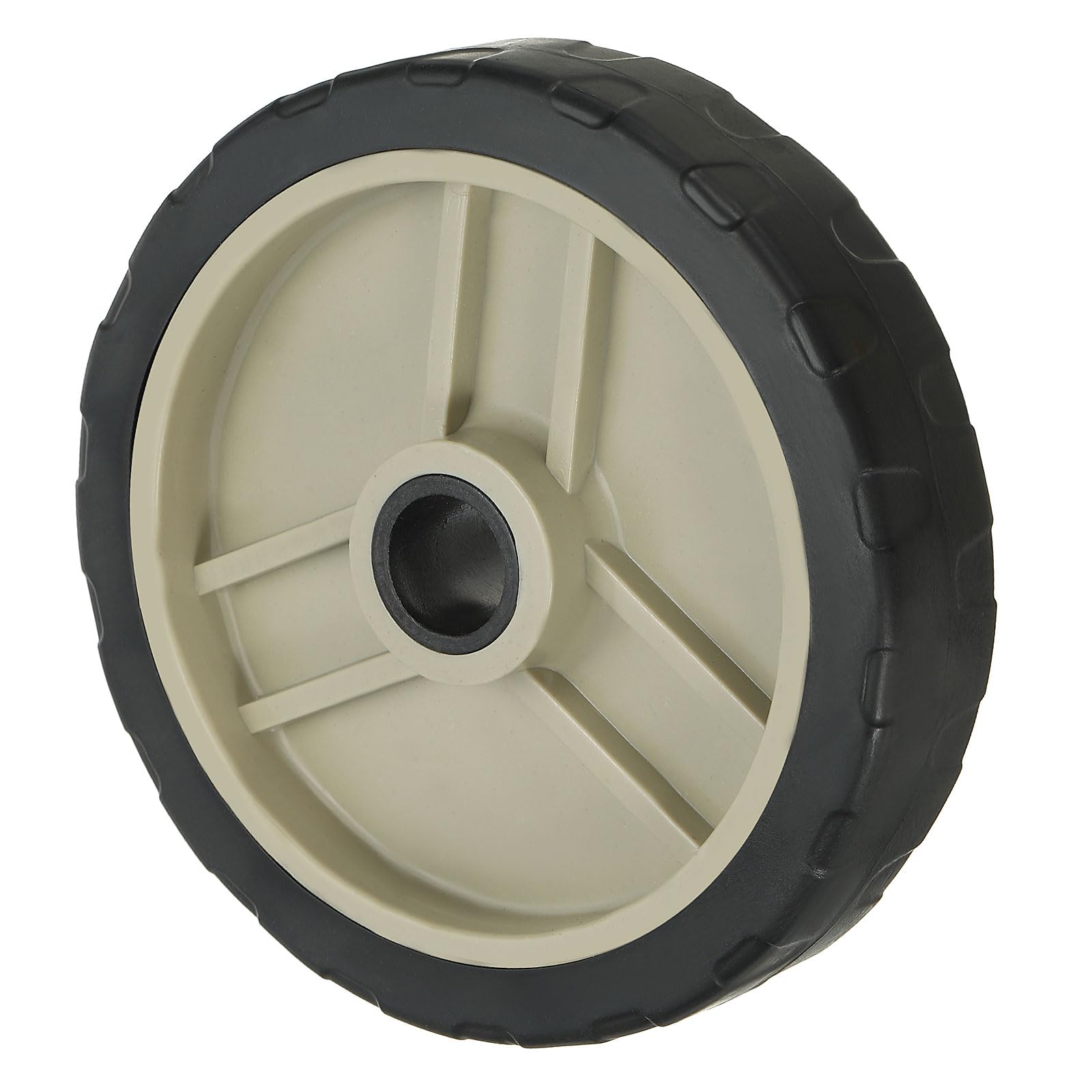 PATIKIL 5" Air Compressor Wheels, Universal Air Compressor Wheel Replacement Part, Air Compressor Wheel Replacement Wheel with 0.6" Dia. Hole for Easy Mobility, Beige