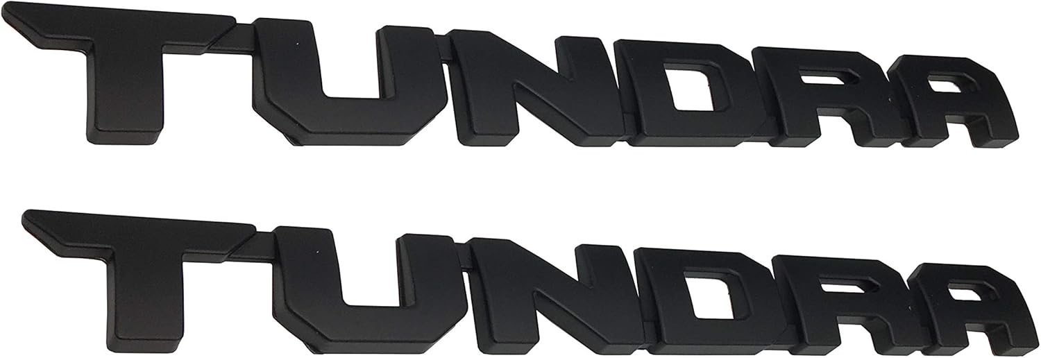 2 Pack Matte Black Tundra Door Emblem Sticker Badges For 2013-2018 SR5 1974 TRD PRO