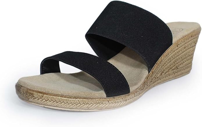 Backless Cooper Espadrille Wedge Sandal
