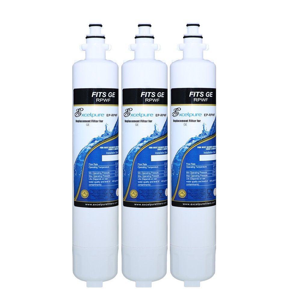 EXCELPURE RPWF Refrigerator Water Filter Compatible With GE RPWF (Not