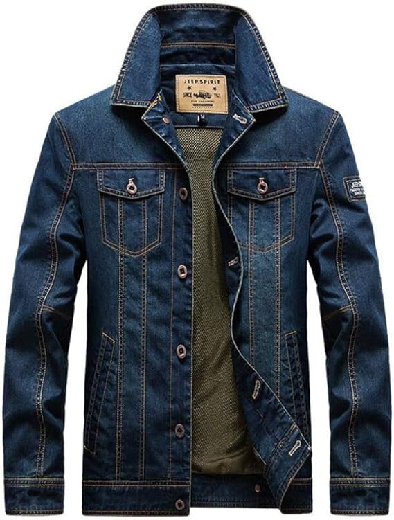 chaqueta mezclilla hombre