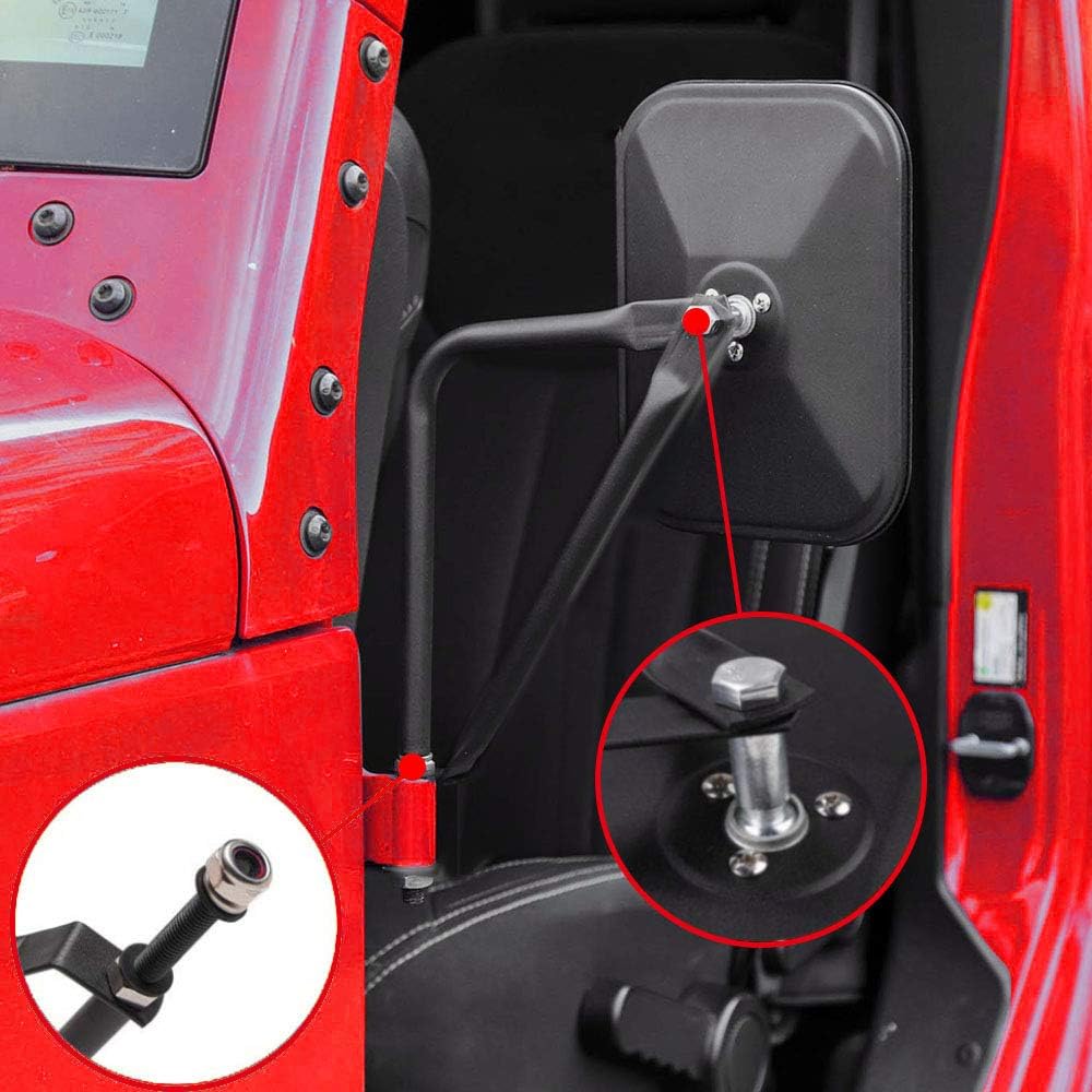 Bolton Door Hinge Mirror Fits All Jeep Wrangler CJ,YJ JL Side View