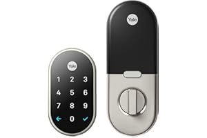 Google Nest x Yale Lock - Tamper-Proof Smart Lock for Keyless Entry - Keypad Deadbolt Lock for Front Door - Satin Nickel