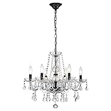 Uiimeces Crystal Chandelier Light Fixture, Modern
