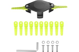 RISELION ACFHRL2 Weed Eater Bladed Head Compatible with RYOBI ONE Head 18V, 24V and 40V String Trimmers RY40200/40021/24200, P2000 (1 + 12 + 4)