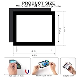 STTMGN Magnetic Picture Frames with Black