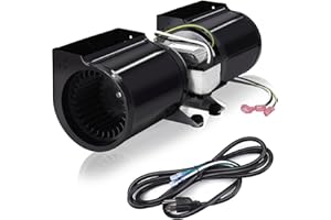 CRIDITPID GFK-160A Fireplace Blower Fan Kit for Heat N Glo SL-750TR, SL-550TR, Hearth and Home DV3732 DV3732-B, Quadra Fire, GTI, Heatilator GCDC60 GCDC80 CD4236IR, Superior, GFK-160 GFK160 Fireplace Blower Kit