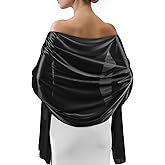 Sofier Satin Shawl Wraps for Women Evening Dresses Wedding Bridal Party Silky Scarf Formal Cover Up Bridesmaid Gifts
