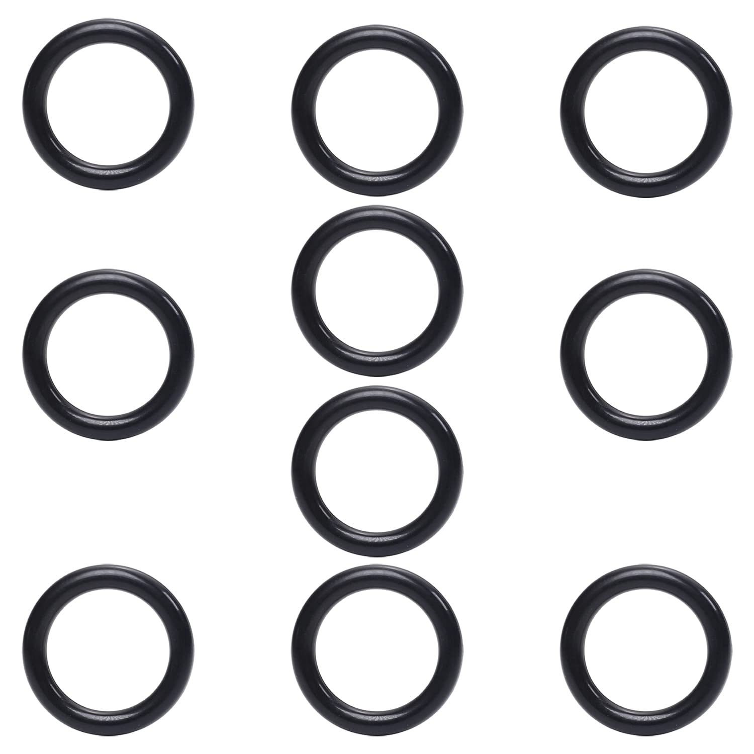 Othmro 10 Pcs Nitrile Rubber O-Rings, 35mm OD 25mm ID 5mm Width, Rubber Washers Metric Buna-N Sealing Gasket Rings, Black