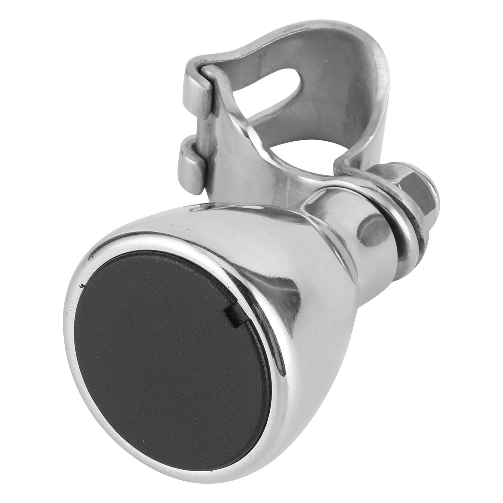Steering Wheel Knob, Qiilu Chromate Aluminum Alloy Steering Wheel Spinner Knob Handle for Marine Boat Yacht Boat Steering Wheel Spinner