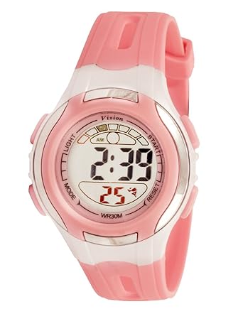 Vizion Digital Multi-color Dial Sports-Alarm-BackLight Watch For Kids-W-8545071-2