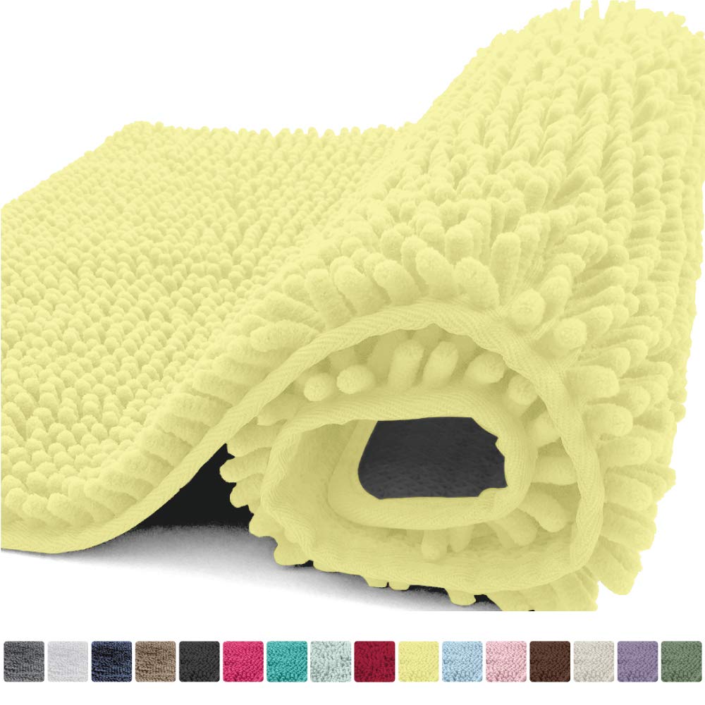 Kangaroo Plush Luxury Chenille Bath Rug, 24x17, Extra Soft