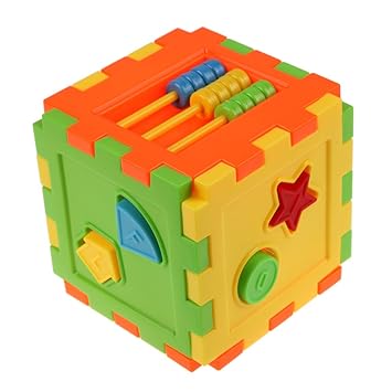 VIPECO Durable Bricks Matching Blocks Baby Intelligence Educational Sorting Box Material : ABS Plastic